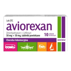 Aviorexan, 50 mg + 50 mg, tabletki powlekane, 10 szt.