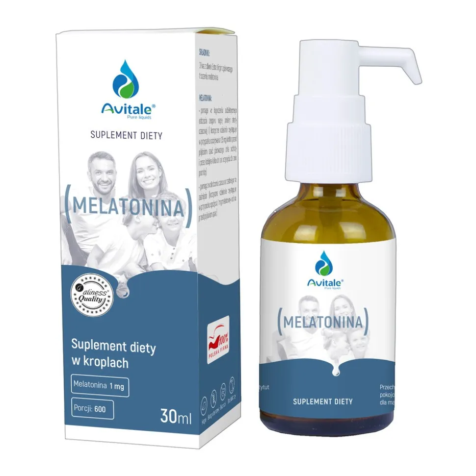 Avitale, Melatonina, krople, 30 ml