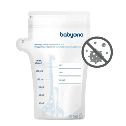 BabyOno, jednorazowe woreczki do przechowywania pokarmu,180 ml, 30 szt.