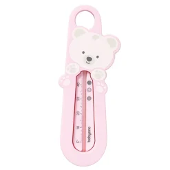 BabyOno, pływający termometr do wody Miś, kolor różowy, 0 m+, 1 szt.