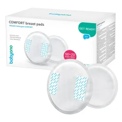BabyOno, wkładki laktacyjne Comfort, 50+20 szt.