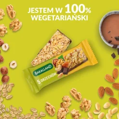 Bakalland, 5 orzechów, baton zbożowy, 40 g