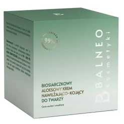 Balneokosmetyki, biosiarczkowy aloesowy krem nawilżająco - kojący do twarzy, 50 ml