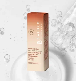 Balneokosmetyki, biosiarczkowe serum witaminowe do twarzy rozjaśniające przebarwienia, 30 ml