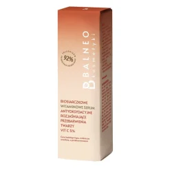 Balneokosmetyki, biosiarczkowe serum witaminowe do twarzy rozjaśniające przebarwienia, 30 ml