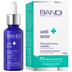 Bandi Medical Expert Anti-Acne, skoncentrowana ampułka antytrądzikowa, 2% kwas salicylowy, 30 ml