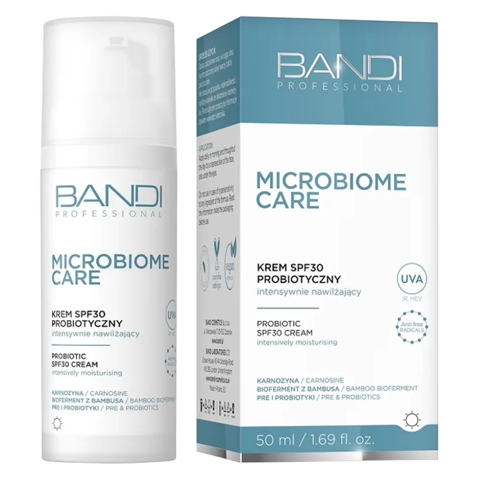 Bandi Microbiome Care, krem probiotyczny SPF 30, 50 ml