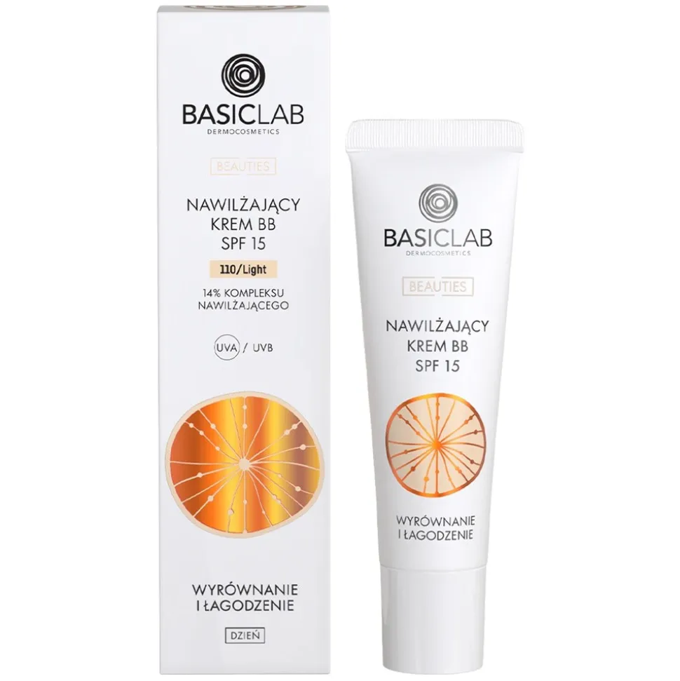 BasicLab Beauties, nawilżający krem,BB SPF15, Light, 33 ml