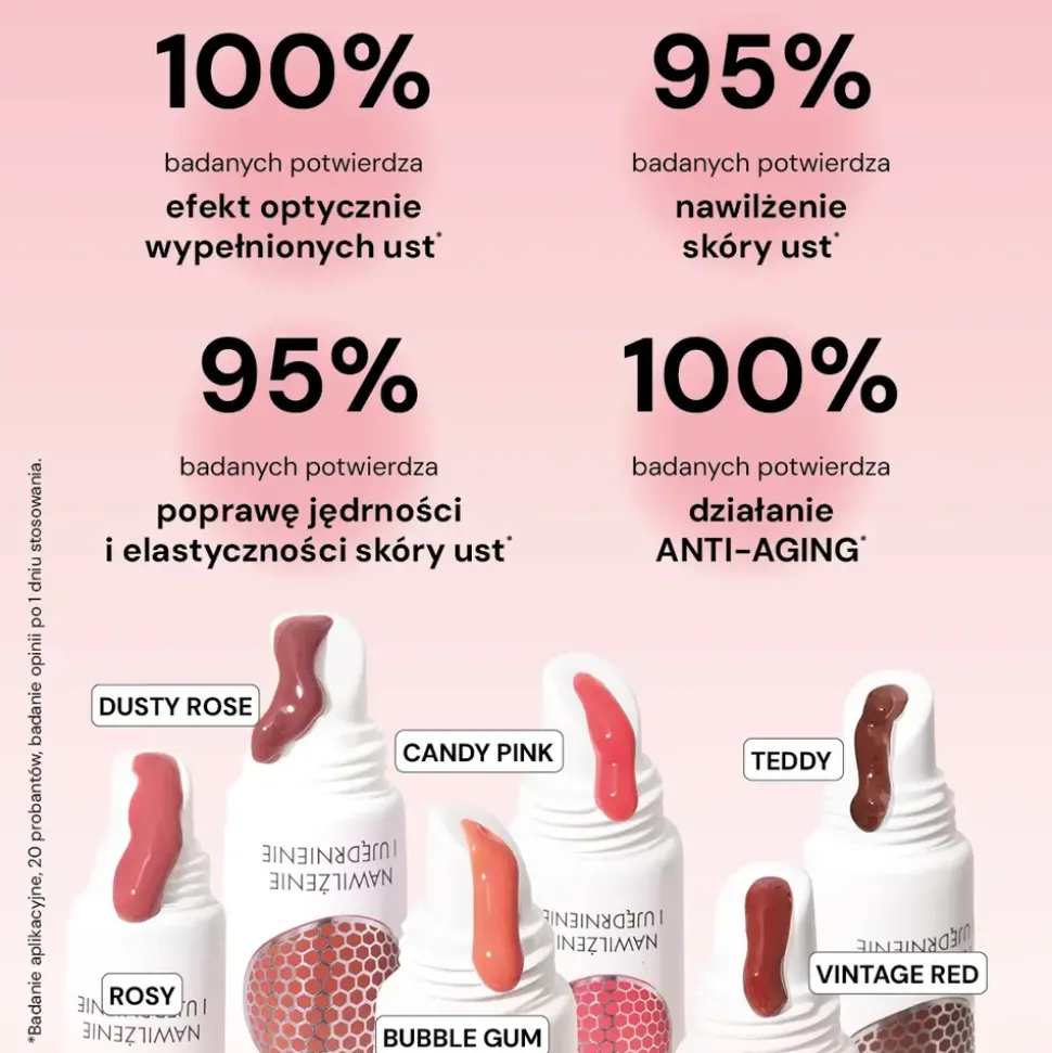 BasicLab Beauties, tint peptydowy do ust, Rosy, 15 ml