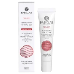 BasicLab Beauties, tint peptydowy do ust, Dusty Rose, 15 ml