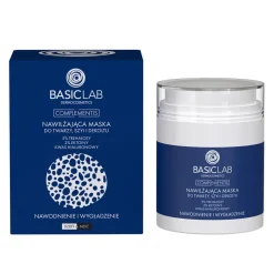 BasicLab Complementis, nawilżająca maska do twarzy, szyi i dekoltu, 50 ml
