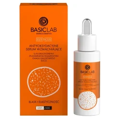 BasicLab Esteticus, antyoksydacyjne serum wzmacniające Blask i Elastyczność, 30 ml