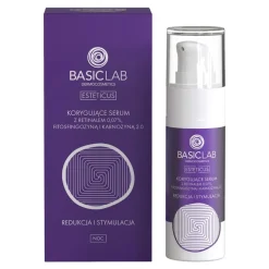 BasicLab Esteticus, korygujące serum z retinalem, 0,07%, fitosfingozyną i karnozyną 2.0, 30 ml