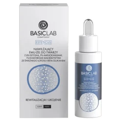 BasicLab Esteticus, nawilżający emu-żel z 6% ektoiną i komórkami macierzystymi, 30 ml