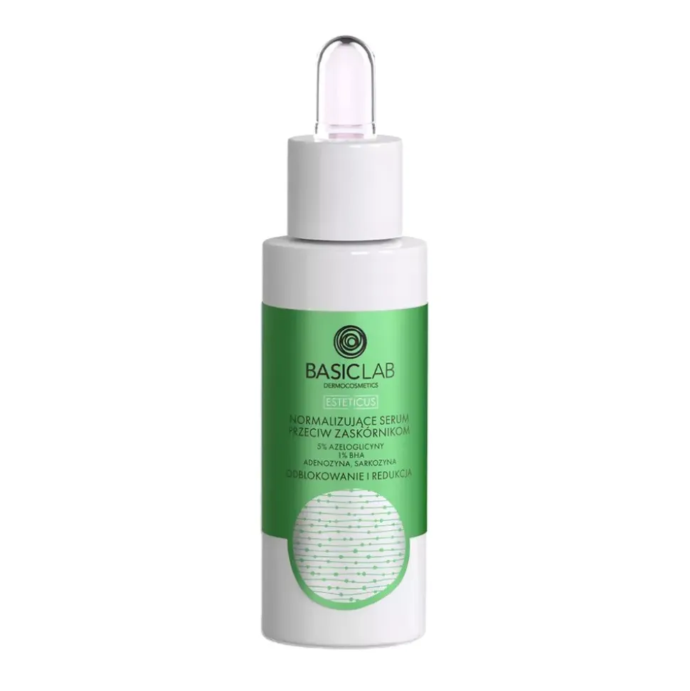 BasicLab Esteticus, serum normalizujące przeciw zaskórnikom, 30 ml