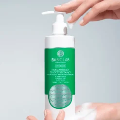 BasicLab Micellis, żel oczyszczający do skóry tłustej, trądzikowej i wrażliwej, 300 ml