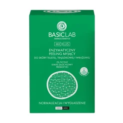BasicLab Micellis, Enzymatyczny peeling myjący do skóry tłustej, trądzikowej i wrażliwej ,35 g