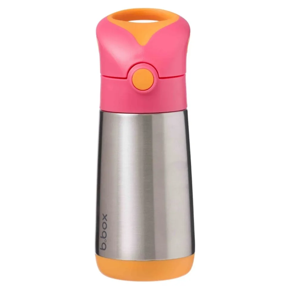 B.box, bidon termiczny ze słomką, Strawberry Shake, 350 ml