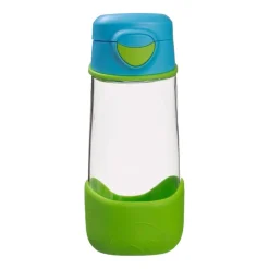 B.box Butelka na wodę, bidon z ustnikiem dla dziecka tritanowy, Ocean Breeze, 12 m+, 450 ml