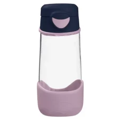 B.box Butelka na wodę, bidon z ustnikiem dla dziecka tritanowy, Indigo Rose, 12 m+, 450 ml