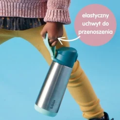 B.box, butelka termiczna sportowa, z ustnikiem, 500 ml, Indygo, 1 szt.