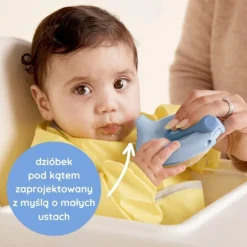 B.BOX, fill + feed, silikonowa miseczka z pokrywką do karmienia dla niemowląt i dzieci, szałwia, 110 ml