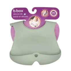 B.box, Śliniak z otwartą kieszonką Sage, 1 szt.