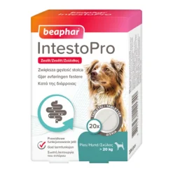 Beaphar IntestoPro, prawidłowe funkcjonowanie jelit u psów powyżej 20 kg, tabletki, 20 szt.
