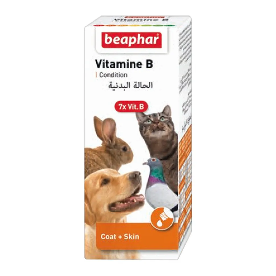 Beaphar Vitamin B Complex, zestaw witamin z grupy B, krople, 50 ml