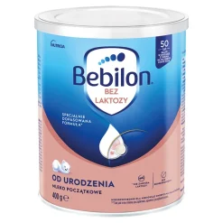 Bebilon, Bez Laktozy, mleko początkowe od urodzenia, proszek, 400 g