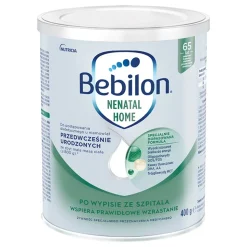 Bebilon Nenatal Home, do postępowania dietetycznego u niemowląt przedwcześnie urodzonych, proszek, 400 g