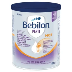 Bebilon Pepti MCT, żywność specjalnego przeznaczenia medycznego dla niemowląt od urodzenia, proszek, 450 g