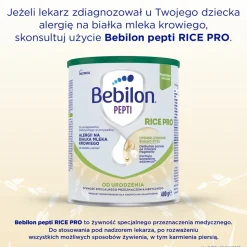 Bebilon pepti Rice PRO, żywność specjalnego przeznaczenia medycznego od urodzenia, proszek, 400 g