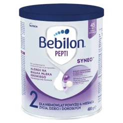 Bebilon Pepti Syneo 2, żywność specjalnego przeznaczenia medycznego dla dzieci i niemowląt powyżej 6. miesiąca życia, 400 g