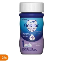 Bebilon Prosyneo HA 1 Hydrolyzed Advanced, mleko początkowe w płynie dla niemowląt od urodzenia, 24 x 90 ml