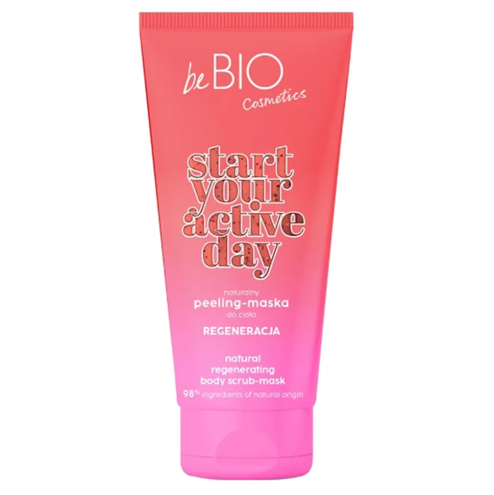 BeBio Start Your Active Day, peeling-maska do ciała regeneracja, 200 ml