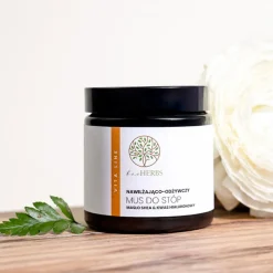BeeHerbs, nawilżająco-odżywczy mus do stóp, masło shea & kwas hialuronowy, 100 ml