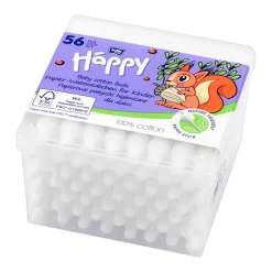 Bella Baby Happy, papierowe patyczki higieniczne dla dzieci, 56 szt.