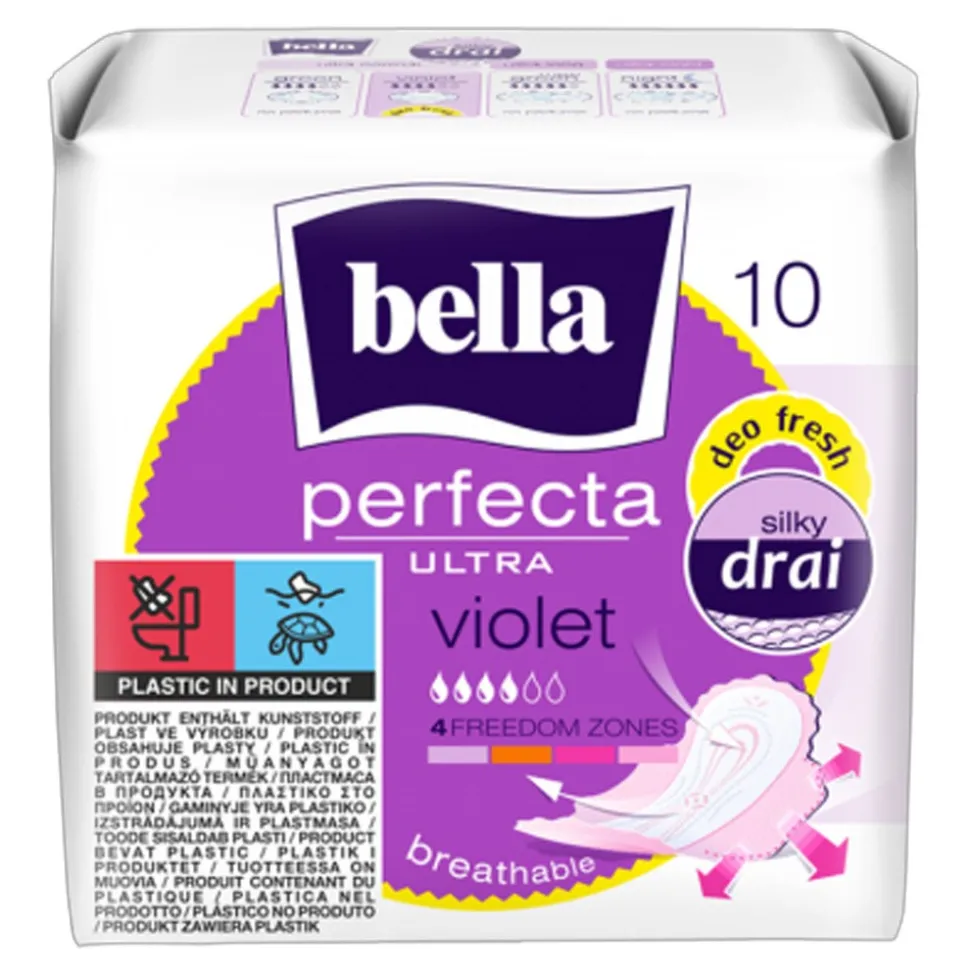 Bella Perfecta Ultra Violet, ultracienkie podpaski, zapachowe, 10 szt.