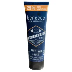 Benecos For Men Only, żel do mycia 3w1, 250 ml
