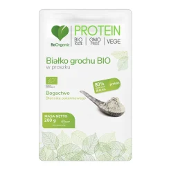 BeOrganic, białko grochu BIO w proszku, 200 g