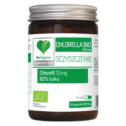 BeOrganic Chlorella Bio 500 mg, kapsułki, 50 szt.