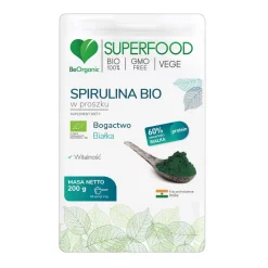 BeOrganic, Spirulina BIO, proszek, 200 g