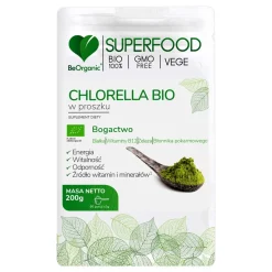BeOrganic, Superfood Chlorella Bio, proszek, 200 g