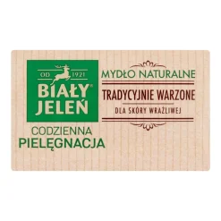 Biały Jeleń, mydło w kostce, z lnem, 100 g