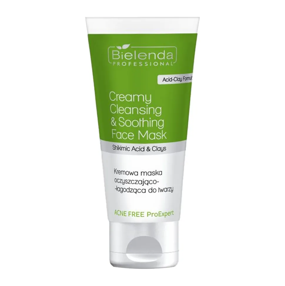 Bielenda Acne Free ProExpert, kremowa maska oczyszczająco-łagodząca, 150 ml