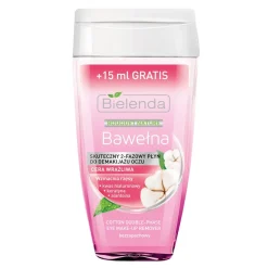 Bielenda Bawełna, skuteczny 2-fazowy płyn do demakijażu oczu, 140 ml