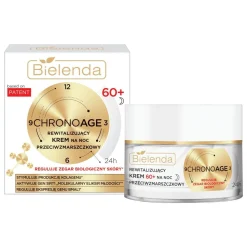 Bielenda Chrono Age 24 h, rewitalizujący krem przeciwzmarszczkowy 60+, na noc, 50 ml