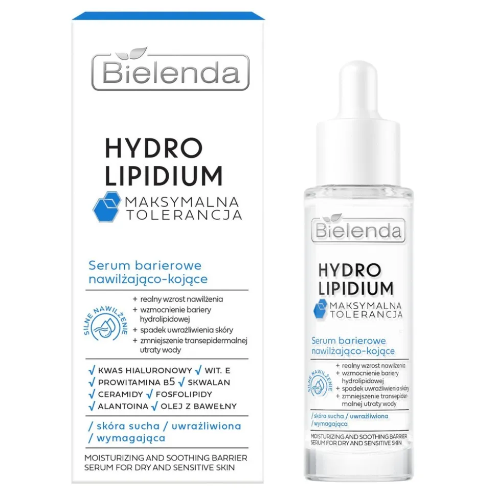 Bielenda Hydro Lipidium, serum barierowe nawilżająco-kojące, 30 ml