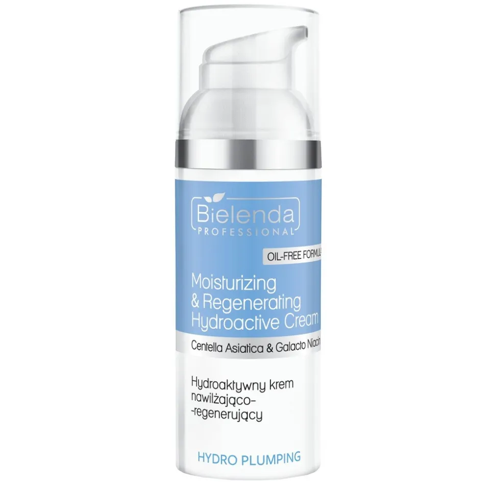 Bielenda Hydro Plumping, hydroaktywny krem nawilżająco-regenerujący, 50 ml